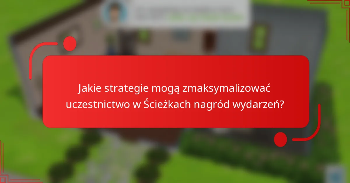 Jakie strategie mogą zmaksymalizować uczestnictwo w Ścieżkach nagród wydarzeń?