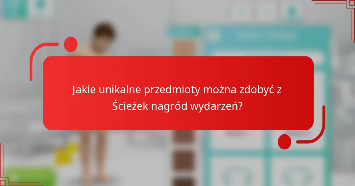 Jakie unikalne przedmioty można zdobyć z Ścieżek nagród wydarzeń?