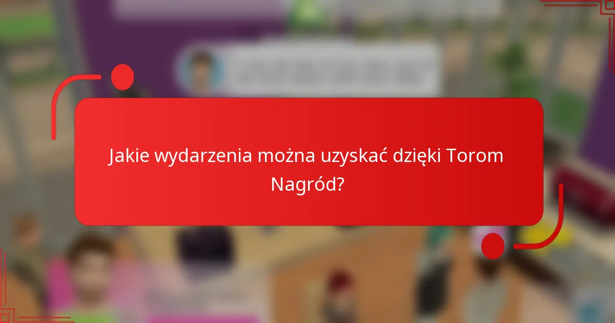 Jakie wydarzenia można uzyskać dzięki Torom Nagród?